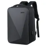 Laptop Backpack 15.6" Anti-Theft Pin Lock - Waterproof  - Shockproof - USB Charging Port - 30X17X44cm -   Suitable For College , Travel , Gaming Pack , Student Schoolbag - BLACK - Image 3
