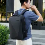 Laptop Backpack 15.6" Anti-Theft Pin Lock - Waterproof  - Shockproof - USB Charging Port - 30X17X44cm -   Suitable For College , Travel , Gaming Pack , Student Schoolbag - BLACK - Image 4