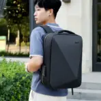 Laptop Backpack 15.6" Anti-Theft Pin Lock - Waterproof  - Shockproof - USB Charging Port - 30X17X44cm -   Suitable For College , Travel , Gaming Pack , Student Schoolbag - BLACK - Image 22