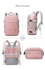 PURPLE Laptop Backpack - Accommodates Up to 15.6" Laptops & Tablets - Waterproof - Heavily Padded for Sensitive Electronics Protection -  USB Charging Port - Inner Pockets for Wet & Dry Laundry - Luggage Strap -Multifunctional for Hiking , Gym , Travel - Image 16