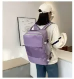 PURPLE Laptop Backpack - Accommodates Up to 15.6" Laptops & Tablets - Waterproof - Heavily Padded for Sensitive Electronics Protection -  USB Charging Port - Inner Pockets for Wet & Dry Laundry - Luggage Strap -Multifunctional for Hiking , Gym , Travel - Image 9