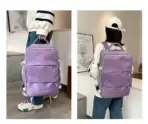 PURPLE Laptop Backpack - Accommodates Up to 15.6" Laptops & Tablets - Waterproof - Heavily Padded for Sensitive Electronics Protection -  USB Charging Port - Inner Pockets for Wet & Dry Laundry - Luggage Strap -Multifunctional for Hiking , Gym , Travel - Image 10
