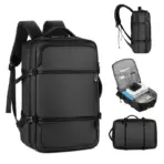 Laptop Backpack - Holds up to 15.6" Laptops & Tablets - Waterproof - Ergonomic Softback - Electronics Impact Protection - Luggage Strap - Organized Pockets - Suitable for Travel, University , Collage , School - BLACK