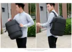 Laptop Backpack - Holds up to 15.6" Laptops & Tablets - Waterproof - Ergonomic Softback - Electronics Impact Protection - Luggage Strap - Organized Pockets - Suitable for Travel, University , Collage , School - BLACK - Image 17