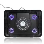 Cooling Pad Gaming Laptop Cooler, Notebook Cooling Pad | Supports 12" to 16" Laptops , 2 USB Ports - 5 Fans with LED , Light Weight Slim Cooler - Image 12