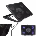 Cooling Pad Gaming Laptop Cooler, Notebook Cooling Pad | Supports 12" to 16" Laptops , 2 USB Ports - 5 Fans with LED , Light Weight Slim Cooler - Image 14