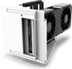 NZXT Vertical GPU Mounting Kit -175 mm PCIe 4.0x16 Riser Cable - GPU Holder - Sturdy Steel Bracket - White AB-RH175-W1 - Image 4