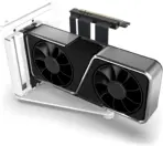 NZXT Vertical GPU Mounting Kit -175 mm PCIe 4.0x16 Riser Cable - GPU Holder - Sturdy Steel Bracket - White AB-RH175-W1 - Image 2