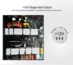 Xigmatek X-Power III Arctic 700W 85% Efficiency 80 PLUS White Power Supply – Single +12V Rail, 120mm Silent Fan, Dual CPU & GPU Support, Full Protection Suite, Flat Black Cables , Non-modular  - Image 3