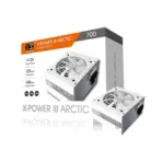 Xigmatek X-Power III Arctic 700W 85% Efficiency 80 PLUS White Power Supply – Single +12V Rail, 120mm Silent Fan, Dual CPU & GPU Support, Full Protection Suite, Flat Black Cables , Non-modular  - Image 11