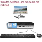 HP ProDesk 400 G5 Desktop Mini : Intel® Core™ i3-9100T | 8GB DDR4 RAM ; 256 NVMe SSD | UHD 630 Integrated Graphics | Windows 10  | Wifi , Bluetooth | 8BF13UP#ABA BLACK - USED - Image 2