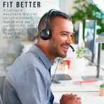 Logitech H390 USB Computer Headset With Digital Stereo Sound, 30mm Drivers, Noise-Canceling Rotating Microphone, Inline Volume & Mute Controls, Leatherette Cushions, Plug-And-Play USB Connection, PC/Mac/Laptop | Black  981-000803 - Image 9