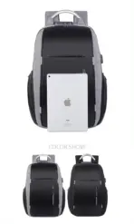   Laptop Backpack  Business / Travel | Expandable |  USB Charging Port | 15.6" | Waterproof | Password Lock Anti-theft | Lightweight | GREY - Image 15
