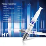 HY510 Grey Thermal Grease 25g Syringe With 1.93W/m-K Conductivity, Low Thermal Impedance, Wide Temperature Range, High Insulation, Entry CPU & LED Module Cooling Paste