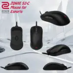 BenQ Zowie S2-C Symmetrical Gaming USB Mouse for Esports ,Weight-Reduced , Paracord Cable & 24-Step Scroll Wheel , Driverless , Matte Black Coating , Small Size Symmetrical Right-Handed  - Image 7