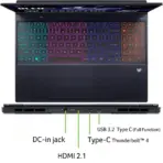 PREDATOR HELIOS NEO 16S AI Intel® Core Ultra 9 275HX | 16GB DDR5 ; 1TB NVMe SSD | 16 inch HDR500, 100% DCI-P3 OLED 240Hz Display | RTX 5060 (8GB) |  4-ZONE RGB Backlit Keyboard | Windows 11 | Obsidian Black  PHN16S-71-91AW - Image 9