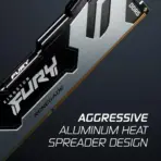 Kingston Fury Renegade 16GB DDR5 7600MT/s Desktop RAM With CL38 Timing 1.45V , Intel XMP 3.0 And AMD EXPO Support, Aluminium Heat Spreader, High-Speed Gaming Memory | Silver/Black ~ KF576C38RS-16  - Image 6