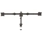 North Bayou M083-NB Vertical Monitor Arm for 3 Screens up to 27" – Space-Saving, Full Motion Adjustment, Cable Management, Heavy-Duty Steel – Black - Image 2