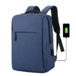 Business Slim Formal Laptop Backpack for up to 15.6 Inch - Durable Oxford Textile - USB Charging Port - Organized Compartments - Waterproof - Heavily Padded for Sensitive Electronics Impact Protection - BLUE