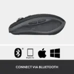 Logitech MX Anywhere 2S Compact Wireless Laser Mouse, Bluetooth & USB, 4000 DPI, 7 Fully Programmable Buttons, Darkfield Sensor, Hyperfast Scroll, Rechargeable, Multi-Device , for Windows-macOS- iPadOS-Linux |  Graphite - Image 7
