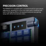 GAMDIAS Hermes E7 Wired 75% RGB Gasket Mechanical Keyboard With Red Switches, PBT Keycaps, Hot-Swap Support, Volume Knob, Anti-Ghosting, And N-Key Rollover, USB-A to Type-C Wired | ROYAL BLUE & GRAPHITE - Image 3