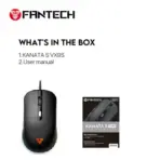 Fantech VX9S Kanata Wired Gaming Mouse, RGB Lighting, 60 IPS Speed, 20G Acceleration, A725F Chipset, Adjustable 400-7200 DPI, Huano 10 Million Switch, White | VX9S-BLACK - Image 13