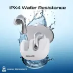 PROMATE High-Definition Hybrid ANC TWS Earbuds with IntelliTouch ; 5.4 Bluetooth ; Environmental (ENC) & Active Noise Cancellation (ANC) ; Low Latency Game Mode ; IPX4 Water Resistance | BATON WHITE - Image 3