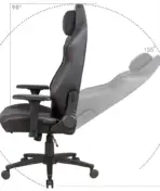 APEX SEAT SLENDERMAN Gaming Chair With PU Leather + Velvet + Suede Upholstery ,  90–155°  Recline , 2D Armrests,  Class 4 Gas Lift, Metal Frame , Memory Foam  , Backrest Cushion & Magnetic Headrest Included | SLEEK BLACK ~ AP-2155 - Image 17