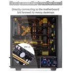Mini 5-inch LCD Secondary Smart Display Real-time System Monitor for Gaming PCs and Set-ups , USB-C Interface , Real-Time News, YouTube Sync, Music Rhythm, 1000+ Themes, Smart Reminders, E-Album, And Multi-Screen Linkage | BLACK ~ MIRABOX-D5  - Image 4