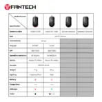 Fantech VX9S Kanata Wired Gaming Mouse, RGB Lighting, 60 IPS Speed, 20G Acceleration, A725F Chipset, Adjustable 400-7200 DPI, Huano 10 Million Switch, White | VX9S-White - Image 11