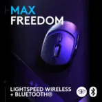 Logitech G309 LIGHTSPEED Wireless Gaming Mouse, HERO 25K Sensor, LIGHTFORCE Hybrid Switches, 300+ Hr Battery, 86g Lightweight, Dual Wireless, 6 Buttons, PC & Mac | Black - Image 7