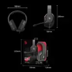 bloody G260 VIRTUAL 7.1 SURROUND SOUND GAMING HEADSET - 50 mm Speaker Unit - RGB Flow Backlight - Noise Cancelling Mic. - In-Line Controller - USB Plug Port - BLACK - Image 4