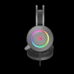 bloody G521S RGB Gaming Headset , 50 mm speaker , Omni-Directional Noise-Canceling Mic. , Suspended Headband , 7-Color Circular Breathing Light , 230 cm USB Cable - Sliver Black 