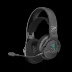 bloody GR370 GAMING WIRELESS HEADSET - 3 Mode Connectivity ① 2.4GHz Wireless ② Bluetooth v5.3 ③ 3.5mm Wired Audio - Noise Cancelling Uni-Directional Mic - 7 Color Backlit - Up to 12m Operating Range - Sports Black - Image 7