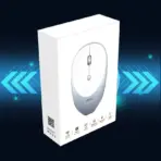 MEETION Rechargeable Wireless Mouse R600 with 1600 DPI, 10m Wireless Range, 2.4GHz Transmission, Mute Buttons, Auto Sleep, and Slim Design | SILVER WHITE - Image 6