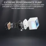 GAMDIAS CHIONE P5-240 WH AIO ARGB Liquid Cooler  – 3.4” IPS LCD, 240mm Radiator, ARGB PWM Fans, Rotatable Display, Upgraded Cooling System, Universal Compatibility, Hidden Cable Routing, Motherboard Sync | WHITE - Image 5