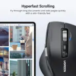 UGREEN M751 Wireless Mouse, Bluetooth & 2.4G Master Computer Mouse with Ultra-Fast Scrolling, 5-Level up to 5K DPI, Silent, Connects Up to 3 Devices, 6 Buttons, 10M Connection | BLACK ~ 45792 - Image 2