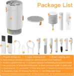20 In 1 Multifunctional Electronic Cleaning Kit With Retractable Brush | Keycap Remover | Camera Lens Cleaning Pen | SIM Eject Tool | 3ml Liquid Bottle For AirPods | iPhone | Laptop | Keyboard & Camera - Image 2