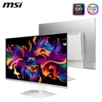 MSI MPG 321URXW QD-OLED 32 Inch UHD 3840x2160 Gaming Monitor 240Hz Refresh 0.03ms Response HDR True Black 400 ClearMR 13000 HDMI 2.1 G-Sync OLED Care 2.0 , Adjustable Hight & Tilt | WHITE & SILVER  | 6 MONTHS WARRANTY - Image 2
