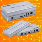 200M HDMI KVM Extender Over Ethernet Cat5e/Cat6/Cat7 Cable, Supports 1080P, USB Keyboard & Mouse, DTS Audio, Dolby TrueHD, Plug-and-Play, Ideal for Home Theater, Video-Conferences - Image 2