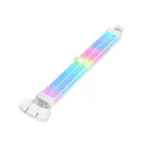 ASIAHORSE 16AWG GPU 12VHPWR 12-Pin to 4-Pin 1-to-3 ARGB Extension Cable – 340mm, Dual LED Module, 54 LEDs, Silicone + Silver-Plated Wire, White - Image 2
