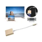 Type C USB-C to Female VGA Adapter Converter Cable , Supports HD , Plug and play - GOLD - Image 6