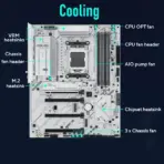ASUS B850 MAX GAMING WIFI W - AMD AM5 ATX Motherboard, For Ryzen 9000/8000/7000, DDR5 8000+ MT/s, PCIe 5.0 x16, Triple M.2, WiFi 6E, 2.5Gb LAN, USB 10Gbps Type-C, DisplayPort, HDMI, BIOS FlashBack, Aura Sync - Image 3