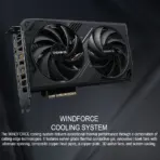 Gigabyte GeForce RTX 5060 WINDFORCE OC 8G GPU With 2512MHz Boost Clock, 3840 CUDA Cores, 8GB GDDR7 128-Bit Memory, Blackwell with DLSS 4 & Reflex 2, PCIe 5.0, Hawk Fans, Ray Tracing, DisplayPort 2.1 | 1 YEAR WARRANTY - Image 3