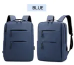 Laptop Backpack - for Tablets & Laptops up to 15.6" - Waterproof - Electronics Protection  - Scratchproof - Travel Friendly - Organized Compartments - USB Charge Port - Slim Casual Business Design - Heavy Duty - 42 x 12 x 30 cm - DENIM BLUE - Image 6