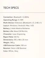 A4Tech FBK11 Wireless Keyboard - Bluetooth & 2.4G Wireless - Pair up to 4 Devices - Multimedia Hot Keys Access - Spill Proof - Portable - Dark Grey - Image 14