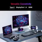 ASUS ROG Strix XG27ACS Gaming Monitor – 27-inch WQHD, 180Hz , 1ms , Fast IPS, Extreme Low Motion Blur Sync, USB Type-C, G-Sync compatible, DisplayWidget , tripod socket, HDR, Fully Adjustable Stand | 6 MONTHS WARRANTY - Image 4