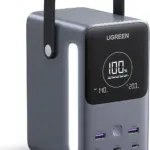 UGREEN 300W 48,000mAh Portable Power Bank With LiFePO4 Battery, 140W PD3.1 USB-C Fast Charging, 5 Ports (3C2A), Smart Display, LED Light With SOS Mode, 153Wh Laptop & Travel Backup Charger
