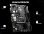 MSI PRO B760M-E DDR5 Motherboard, Micro-ATX - Supports Intel 12th & 13th Gen Core Processors, LGA 1700 - DDR5 Memory Boost 5600MHz, PCIe 4.0 x16 Slot, M.2 Gen4 Slot ~ - 1 Year Warranty - Image 2