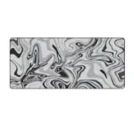 HYDE Nova Extended Gaming Mousepad 90×40cm, 3mm Thickness, Smooth Control Surface, Anti-Slip Rubber Base, White Black Wave Design